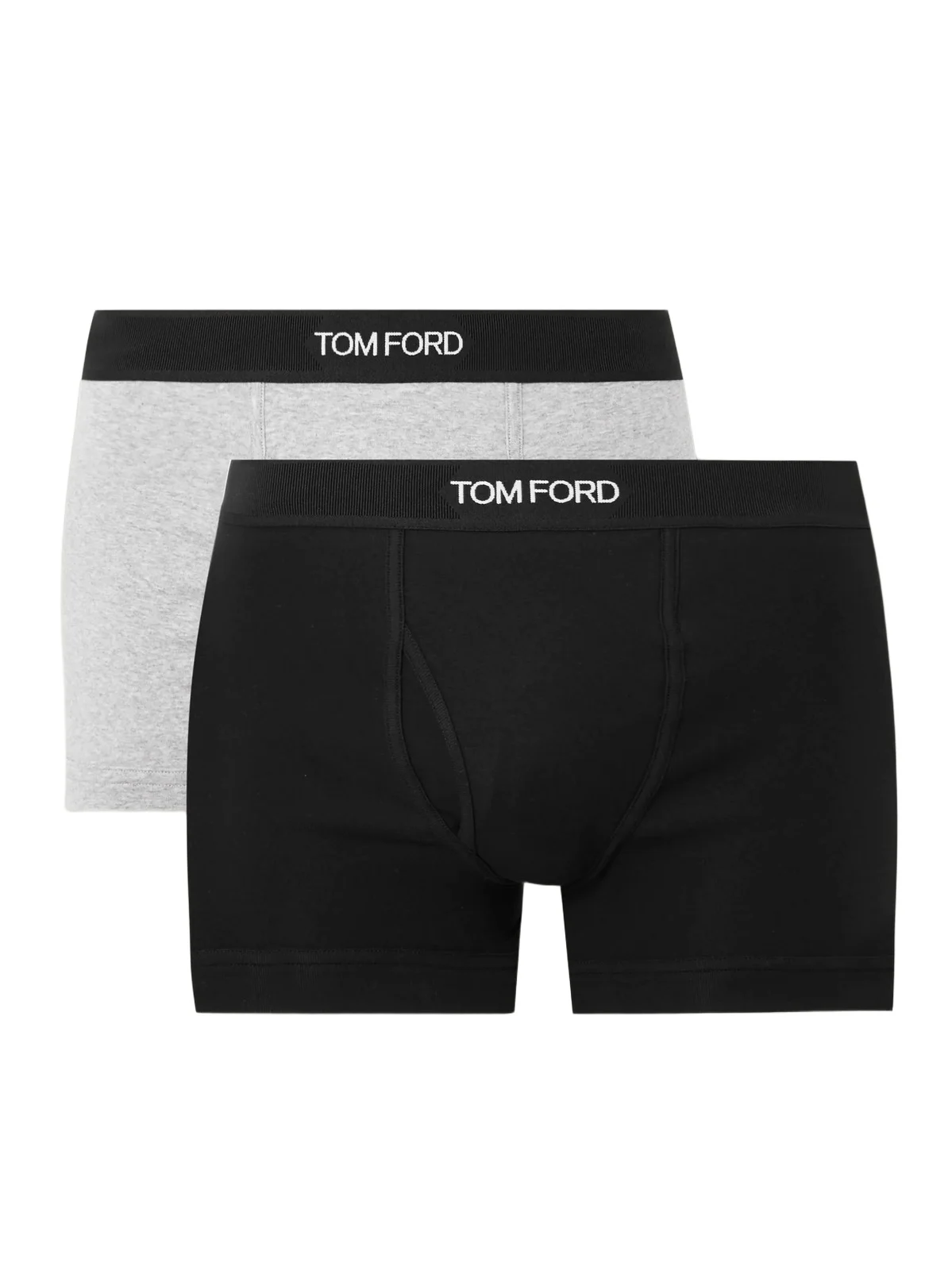 Two-Pack Stretch-Cotton Jersey Boxer Briefs - Men Two-Pack Stretch-Cotton Jersey Boxer Briefs - Men