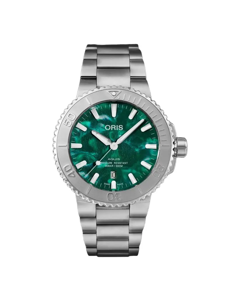 ORIS Bracenet Aquis Automatic Stainless Steel Watch, Ref. 01 733 7730 4137-07 8 24 05PEB - Men | Image 1 ORIS Bracenet Aquis Automatic Stainless Steel Watch, Ref. 01 733 7730 4137-07 8 24 05PEB - Men | Image 1