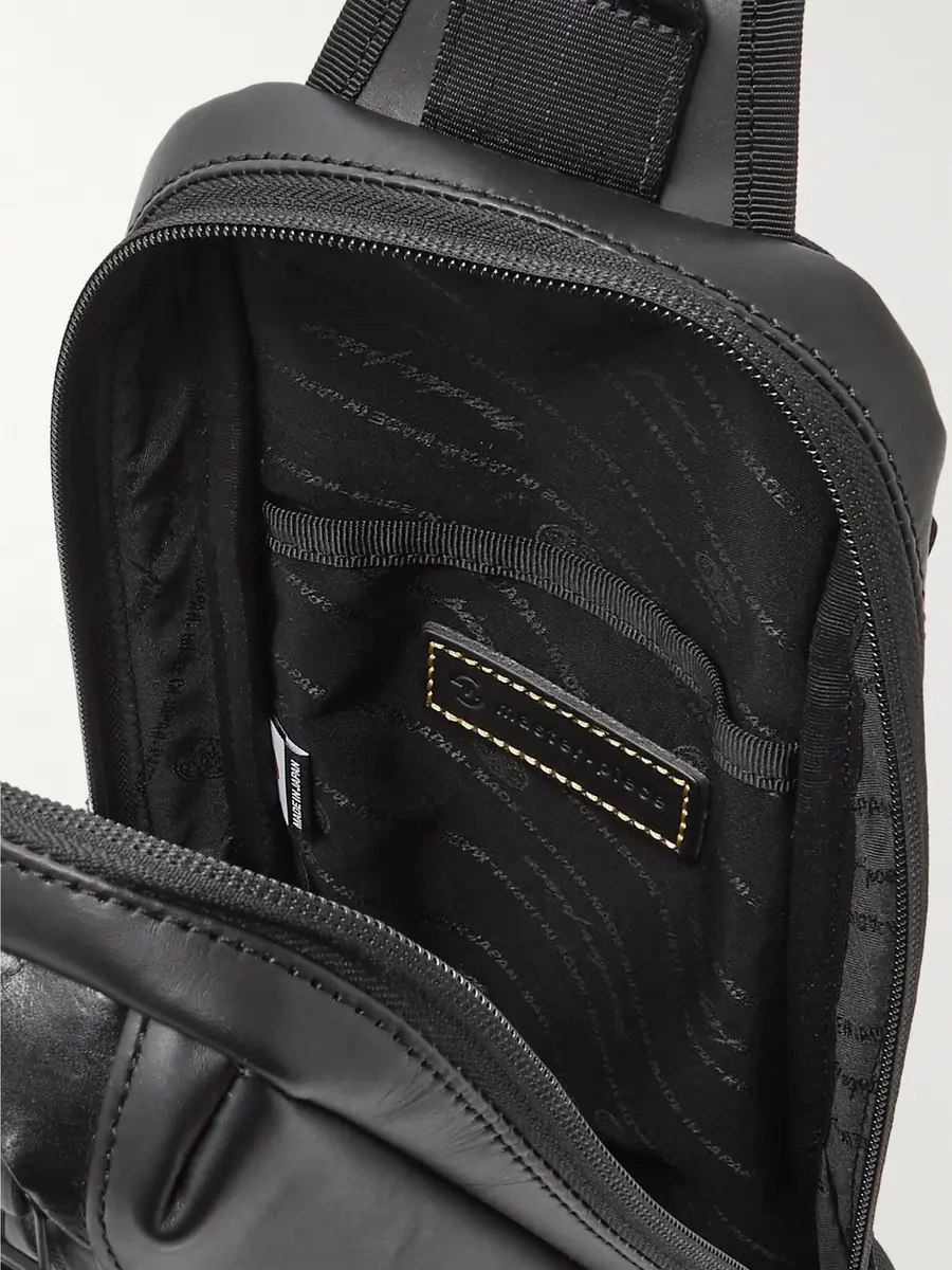 Master-Piece Slick Logo-Appliquéd Leather and CORDURA® Barastec Nylon Sling Backpack - Men | Thumbnail 5 Master-Piece Slick Logo-Appliquéd Leather and CORDURA® Barastec Nylon Sling Backpack - Men | Thumbnail 5