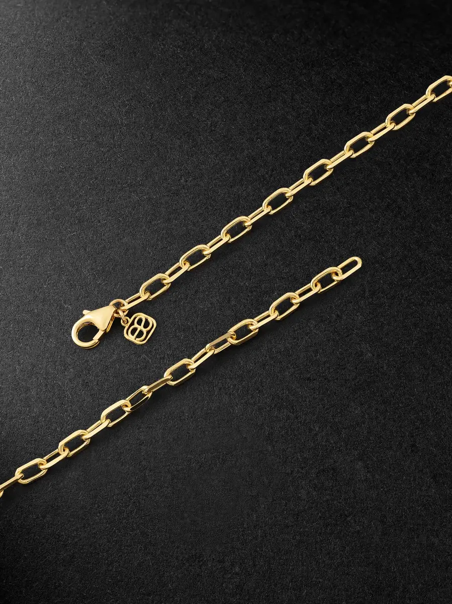 Sydney Evan Large Pot Leaf Gold Diamond Necklace - Men | Thumbnail 3