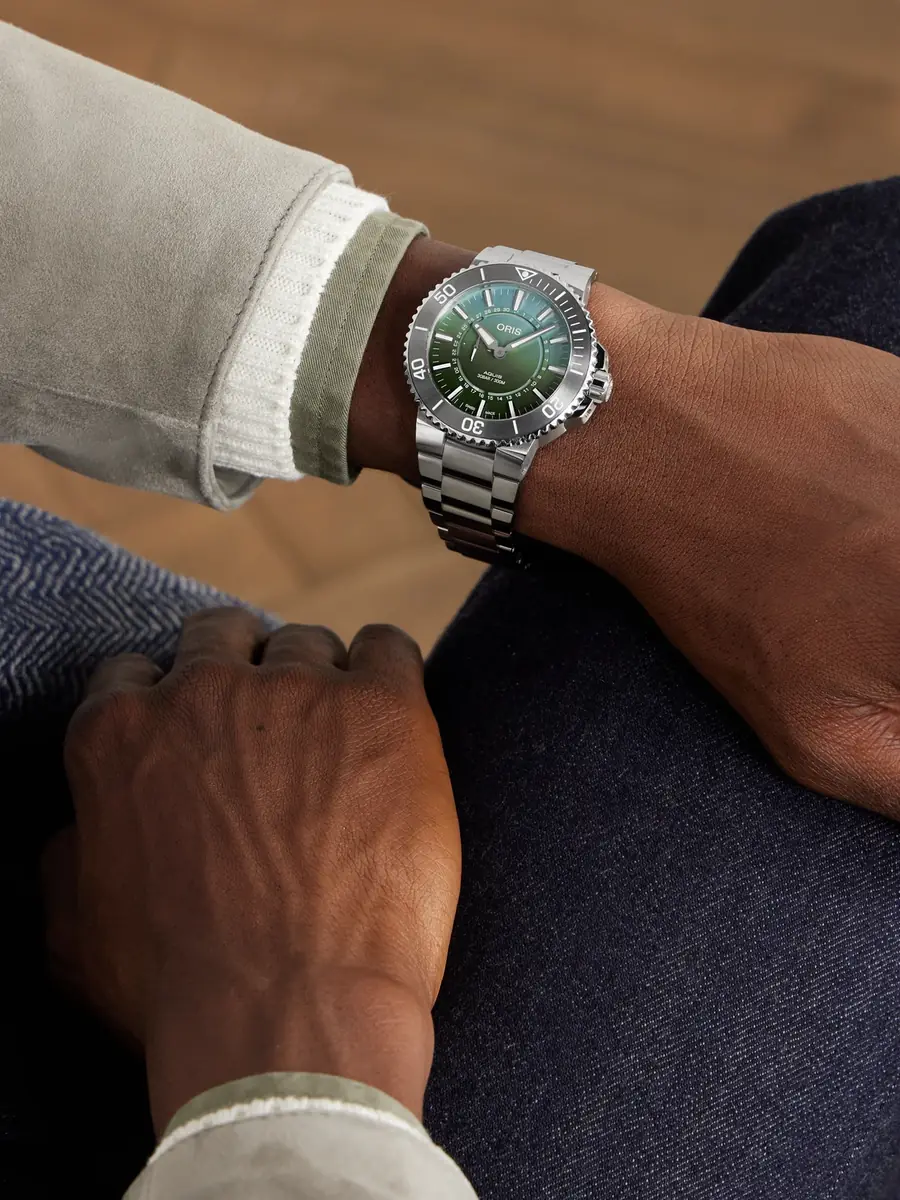ORIS Aquis Dat Watt Limited Edition II Automatic Stainless Steel Watch, Ref. 01 743 7734 4197-Set - Men | Thumbnail 2