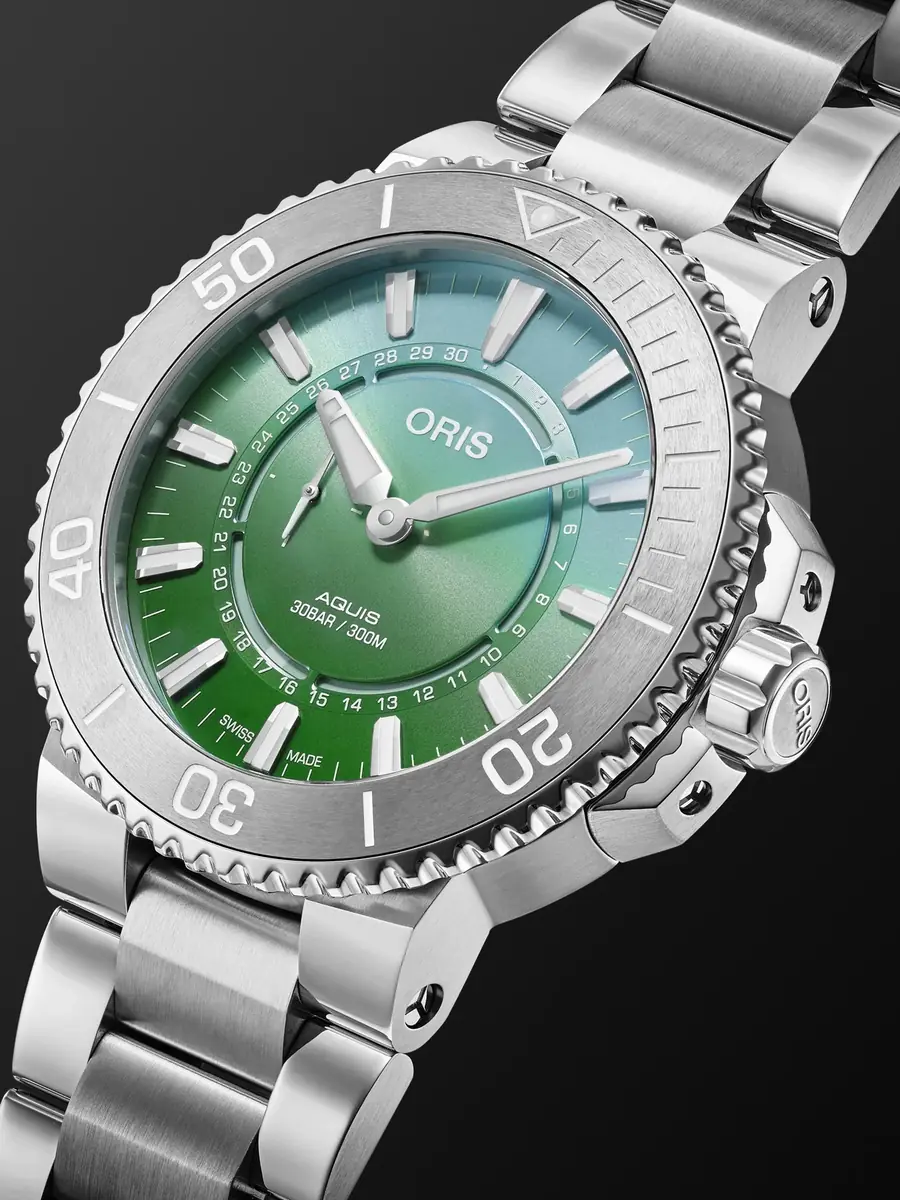 ORIS Aquis Dat Watt Limited Edition II Automatic Stainless Steel Watch, Ref. 01 743 7734 4197-Set - Men | Thumbnail 3