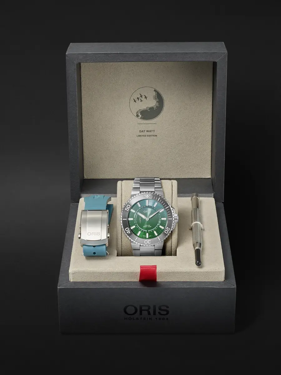 ORIS Aquis Dat Watt Limited Edition II Automatic Stainless Steel Watch, Ref. 01 743 7734 4197-Set - Men | Thumbnail 5