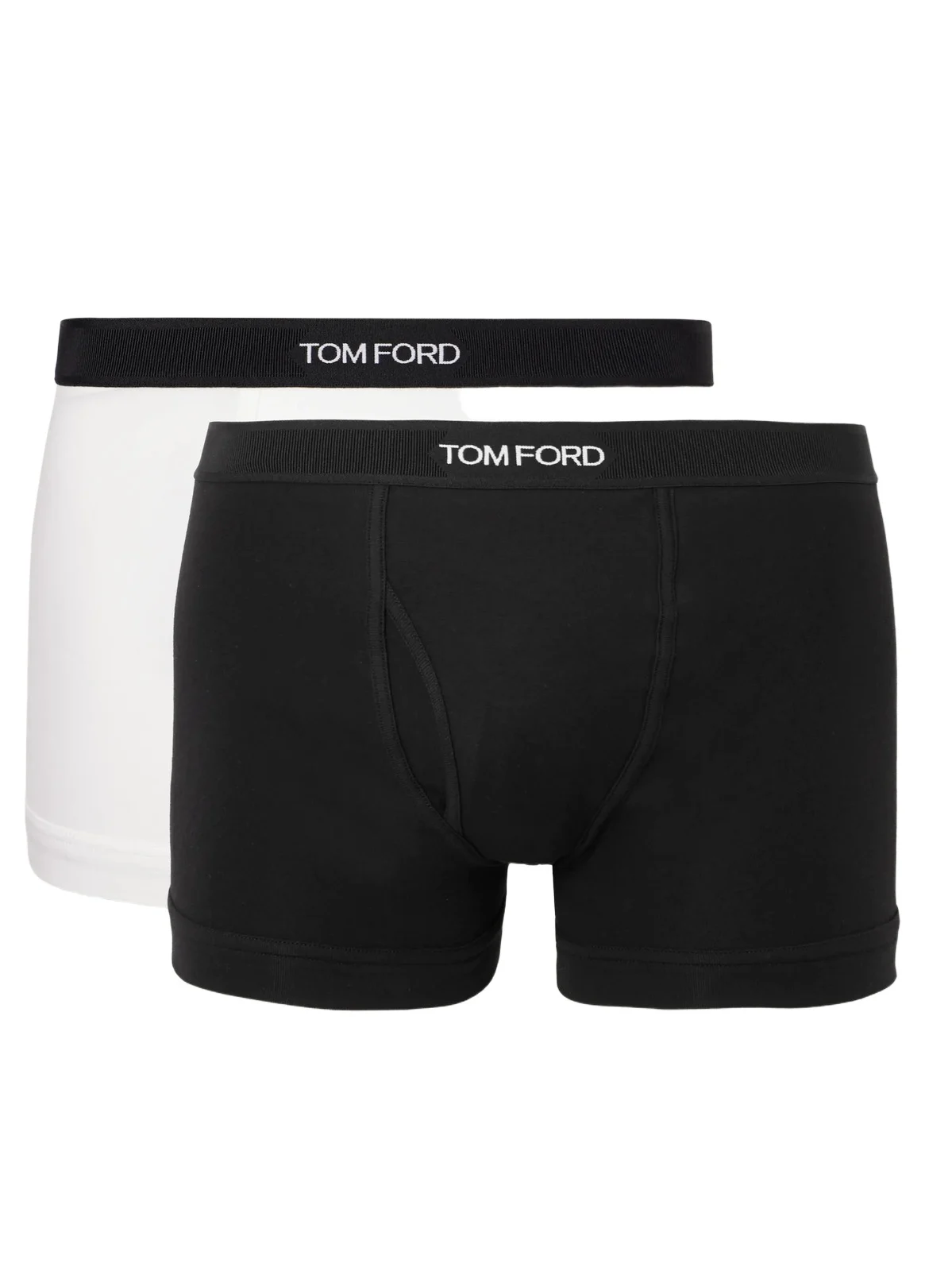 Two-Pack Stretch-Cotton Jersey Boxer Briefs - Men Two-Pack Stretch-Cotton Jersey Boxer Briefs - Men