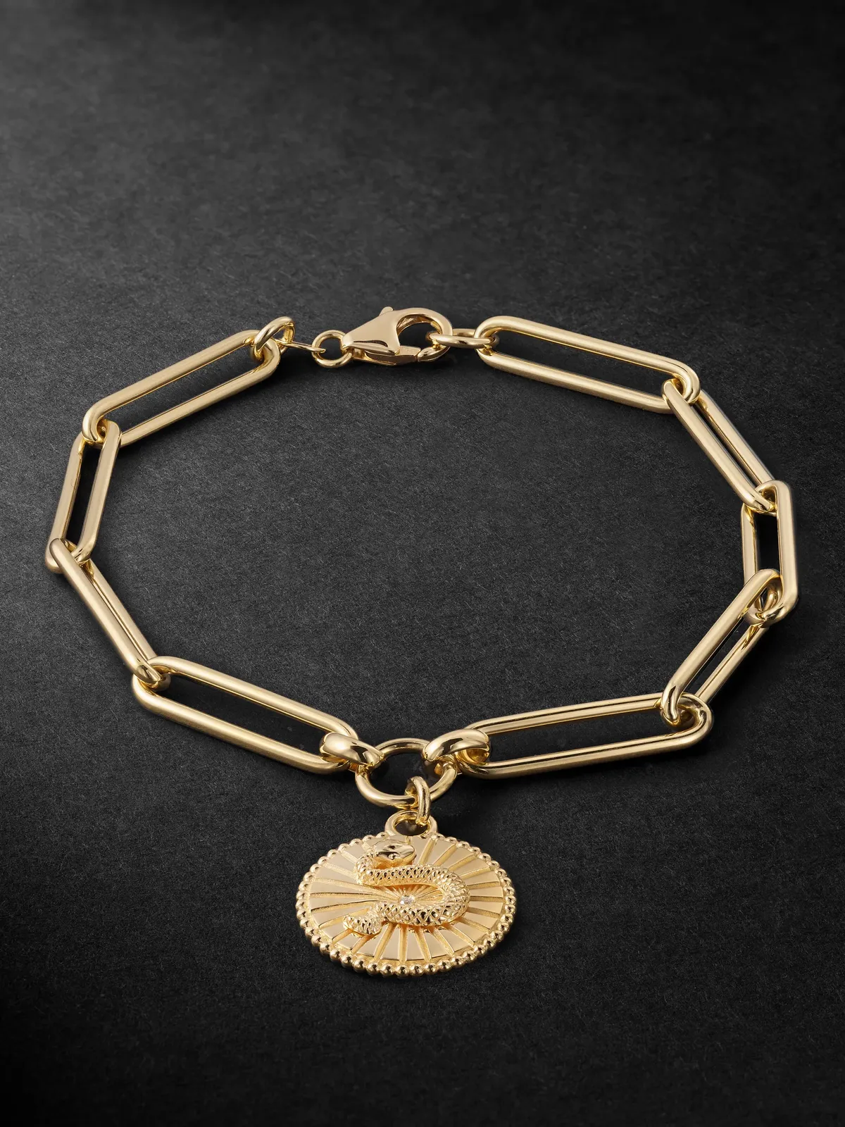 Wholeness 18-Karat Gold Diamond Bracelet - Men Wholeness 18-Karat Gold Diamond Bracelet - Men