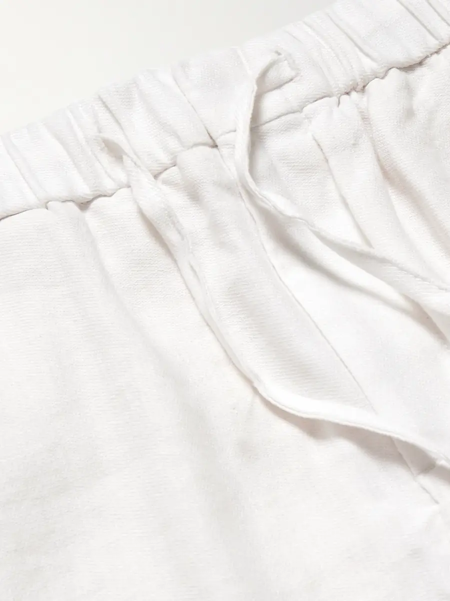 Frescobol Carioca Oscar Straight-Leg Linen and Cotton-Blend Drawstring Trousers - Men | Thumbnail 6