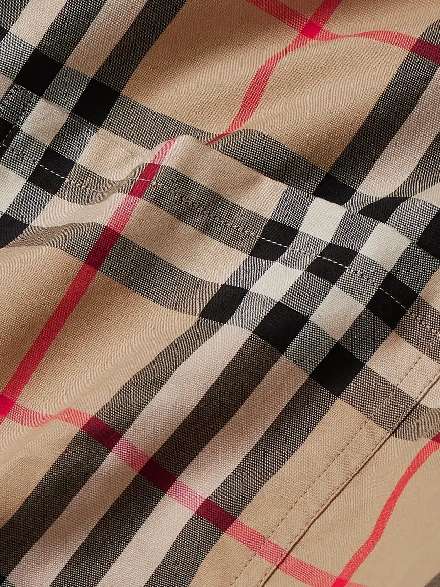 Burberry Checked Cotton-Poplin Shirt - Men | Thumbnail 5 Burberry Checked Cotton-Poplin Shirt - Men | Thumbnail 5