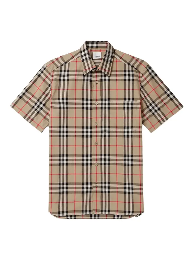 Checked Cotton-Poplin Shirt - Men