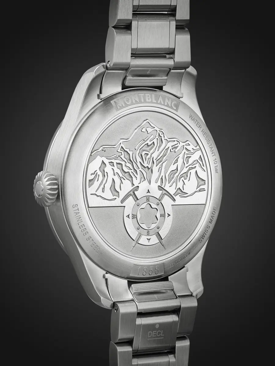 Montblanc 1858 0 Oxygen The 8000 Automatic Stainless Steel Watch, Ref. MB130984 - Men | Thumbnail 4 Montblanc 1858 0 Oxygen The 8000 Automatic Stainless Steel Watch, Ref. MB130984 - Men | Thumbnail 4