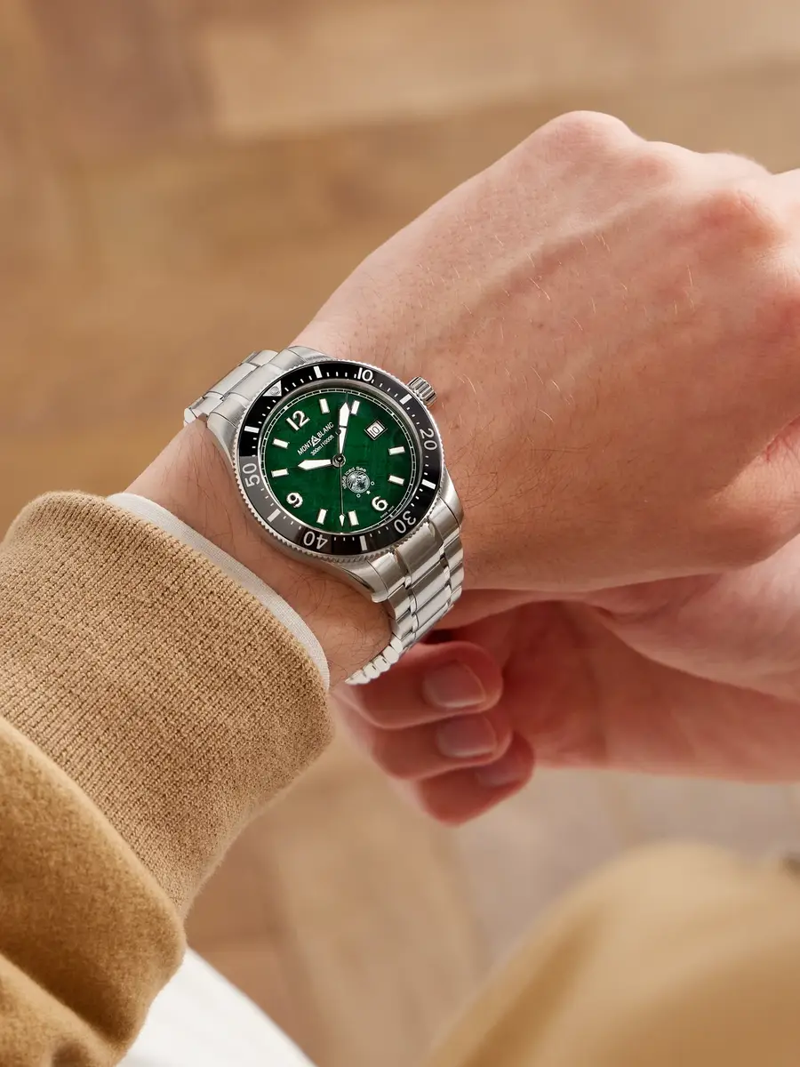 Montblanc 1858 Iced Sea Automatic Stainless Steel and Ceramic Watch, Ref. MB130810 - Men | Thumbnail 2