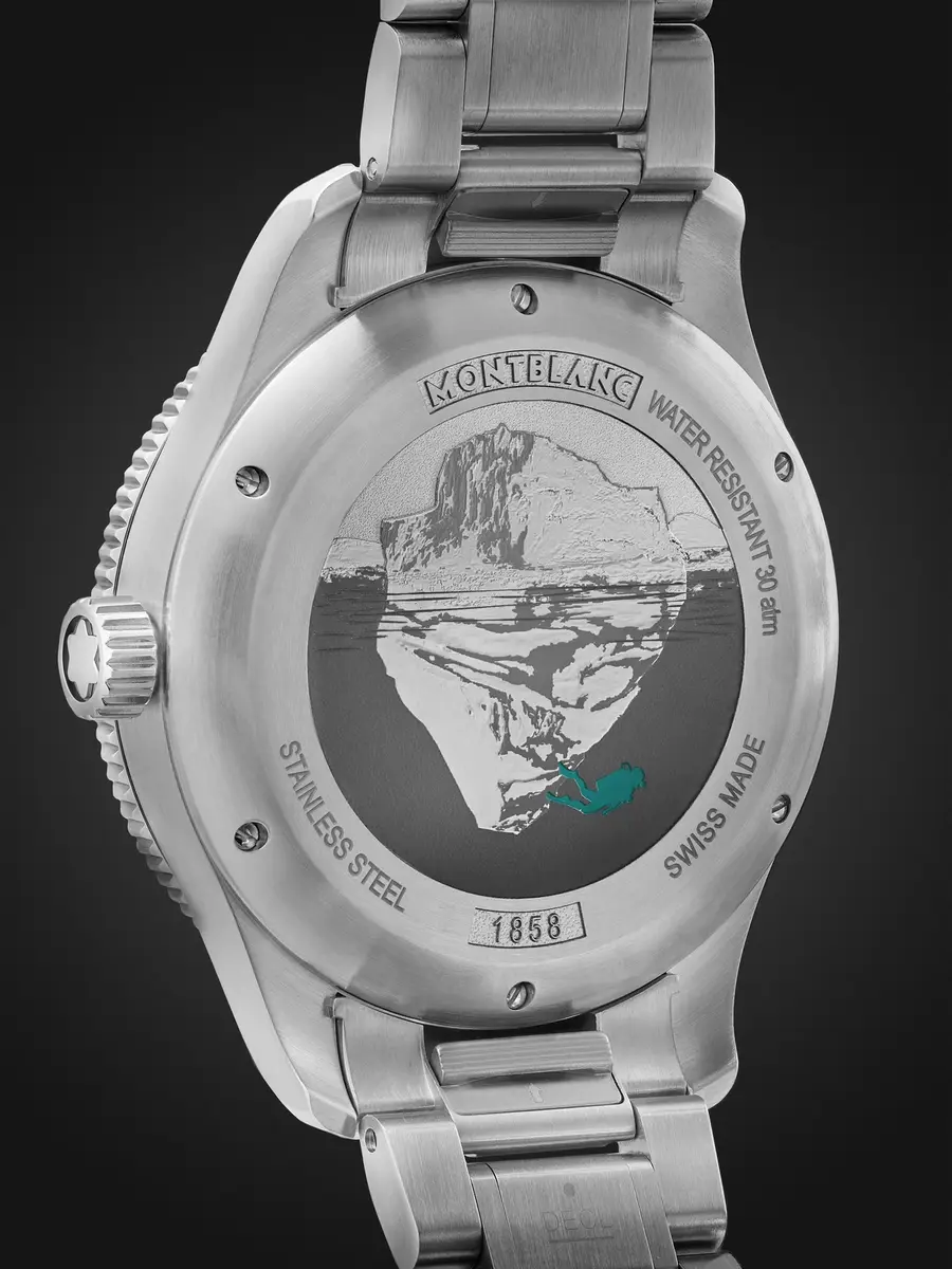 Montblanc 1858 Iced Sea Automatic Stainless Steel and Ceramic Watch, Ref. MB130810 - Men | Thumbnail 4