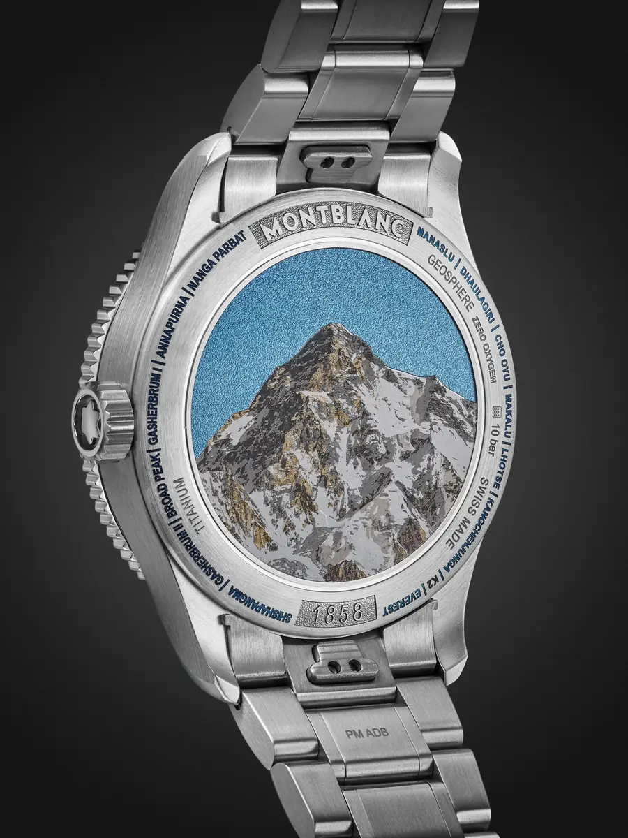 Montblanc 1858 Geosphere 0 Oxygen The 8000 Automatic Titanium, Ceramic and Stainless Steel Watch, Ref. 130982 BU24 NOV - Men | Thumbnail 4