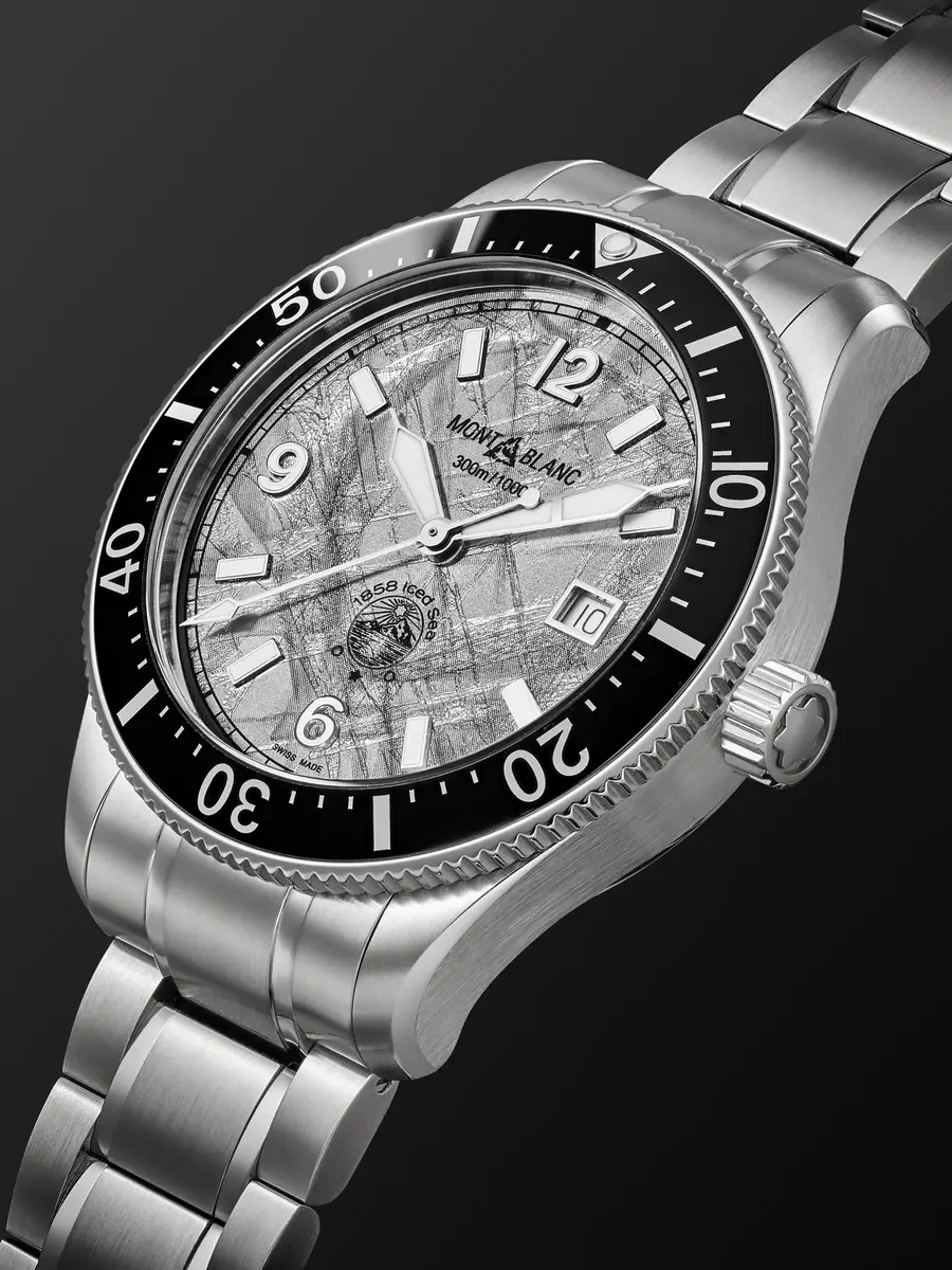 Montblanc 1858 Iced Sea Automatic Stainless Steel and Ceramic Watch, Ref. MB130793 - Men | Thumbnail 3