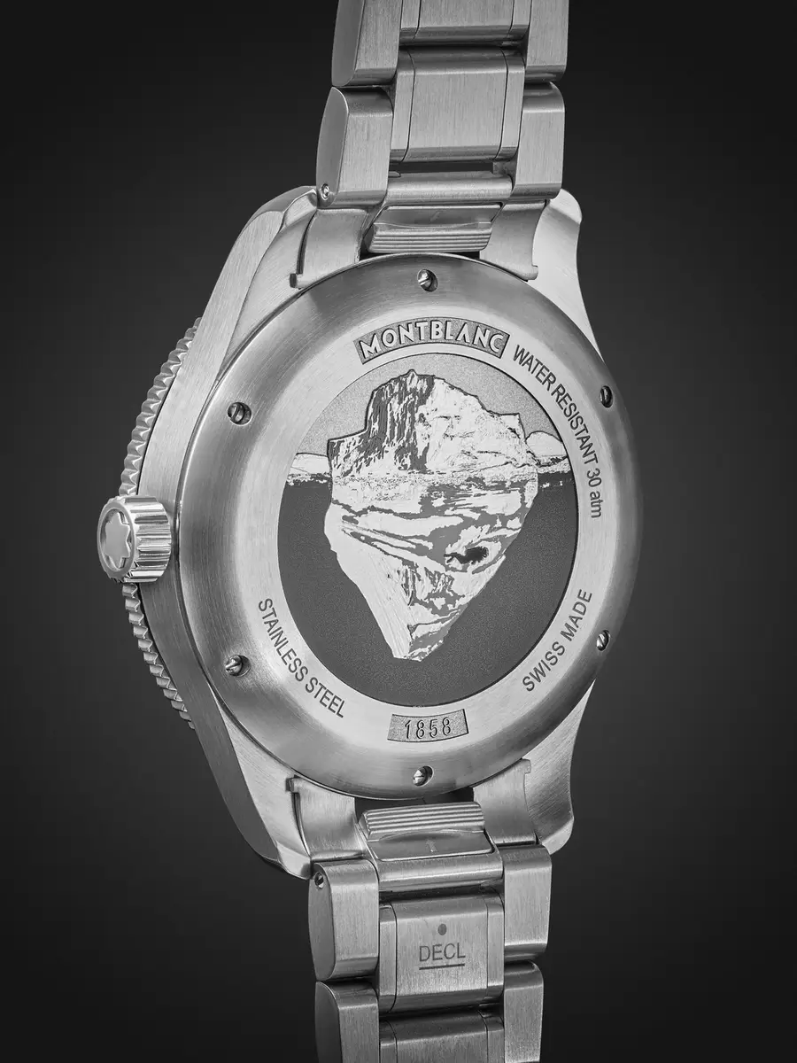 Montblanc 1858 Iced Sea Automatic Stainless Steel and Ceramic Watch, Ref. MB130793 - Men | Thumbnail 4