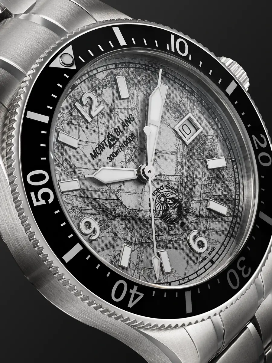 Montblanc 1858 Iced Sea Automatic Stainless Steel and Ceramic Watch, Ref. MB130793 - Men | Thumbnail 5