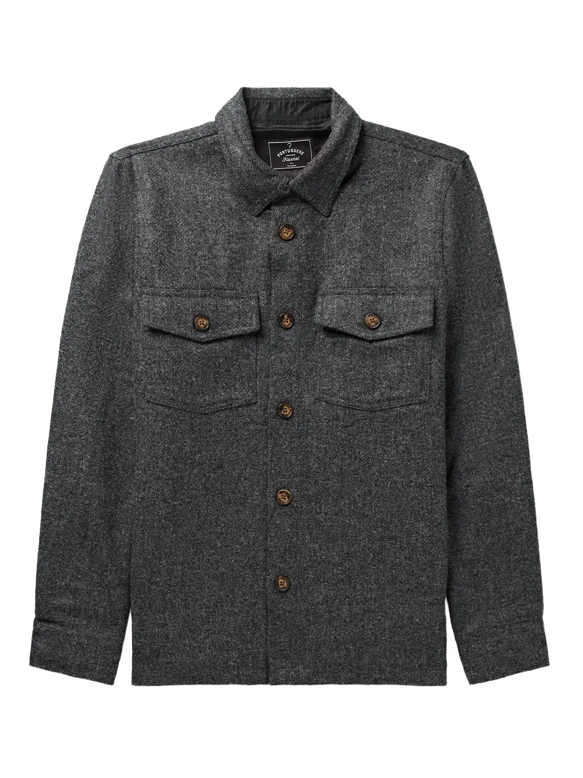 Mélange Wool-Tweed Overshirt - Men Mélange Wool-Tweed Overshirt - Men