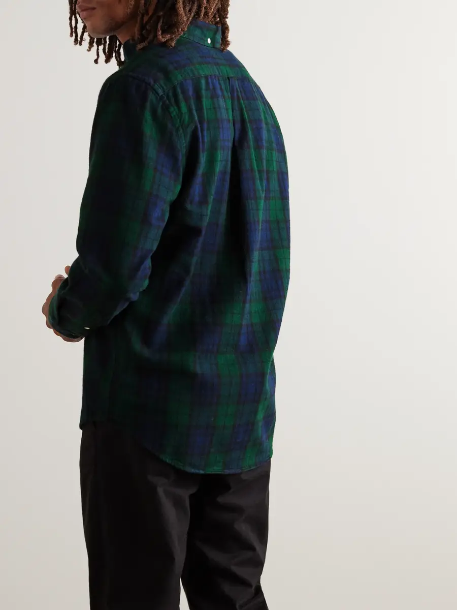 Portuguese Flannel Bonfim Button-Down Collar Checked Cotton-Flannel Shirt - Men | Thumbnail 3 Portuguese Flannel Bonfim Button-Down Collar Checked Cotton-Flannel Shirt - Men | Thumbnail 3