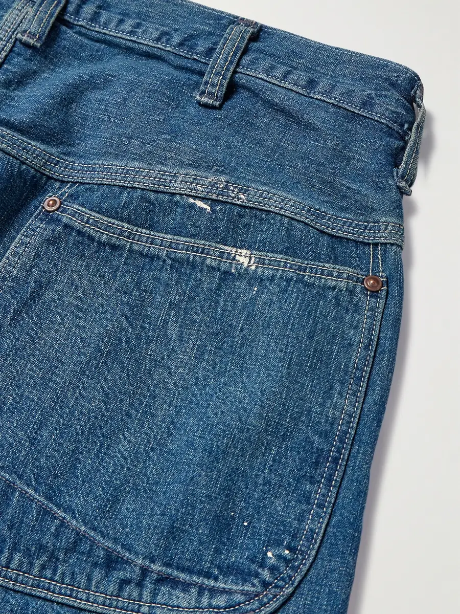 OrSlow Paint-Splattered Straight-Leg Selvedge Jeans - Men | Thumbnail 5