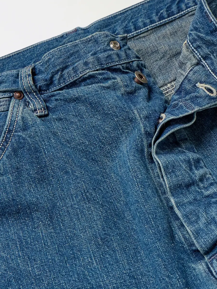 OrSlow Paint-Splattered Straight-Leg Selvedge Jeans - Men | Thumbnail 6