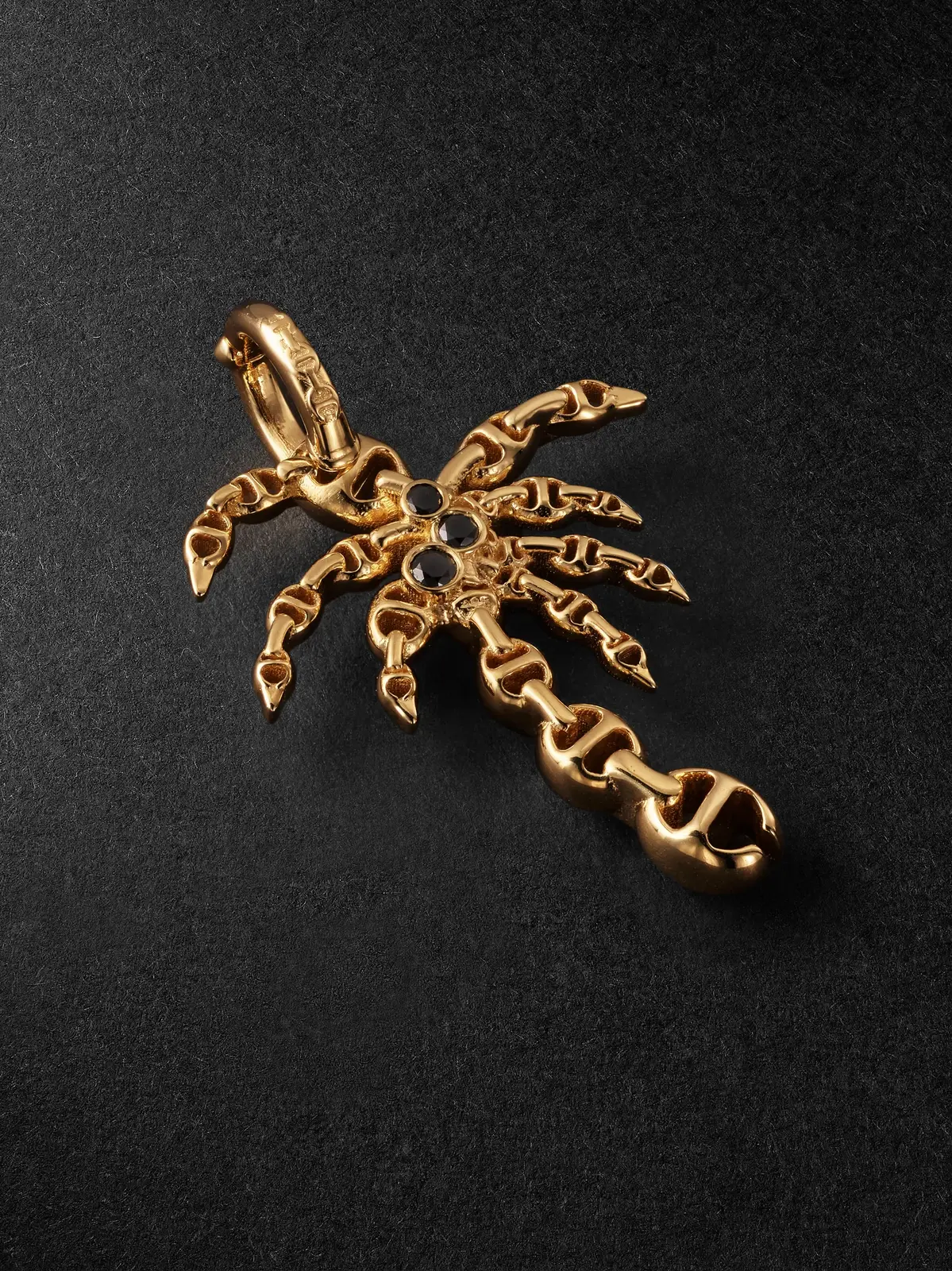 Hoorsenbuhs Palm Tree 18-Karat Gold Diamond Pendant - Men