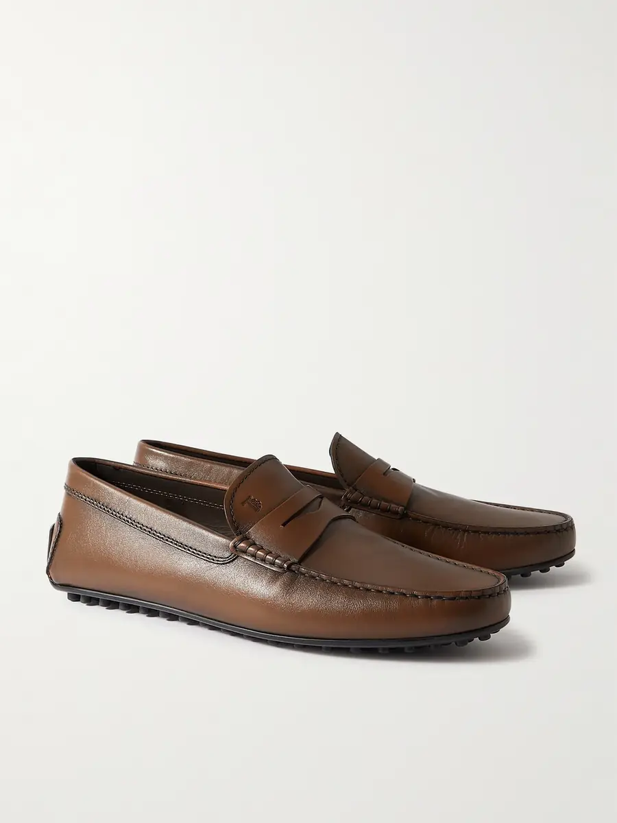 Tod's City Gommino Leather Penny Loafers - Men | Thumbnail 4