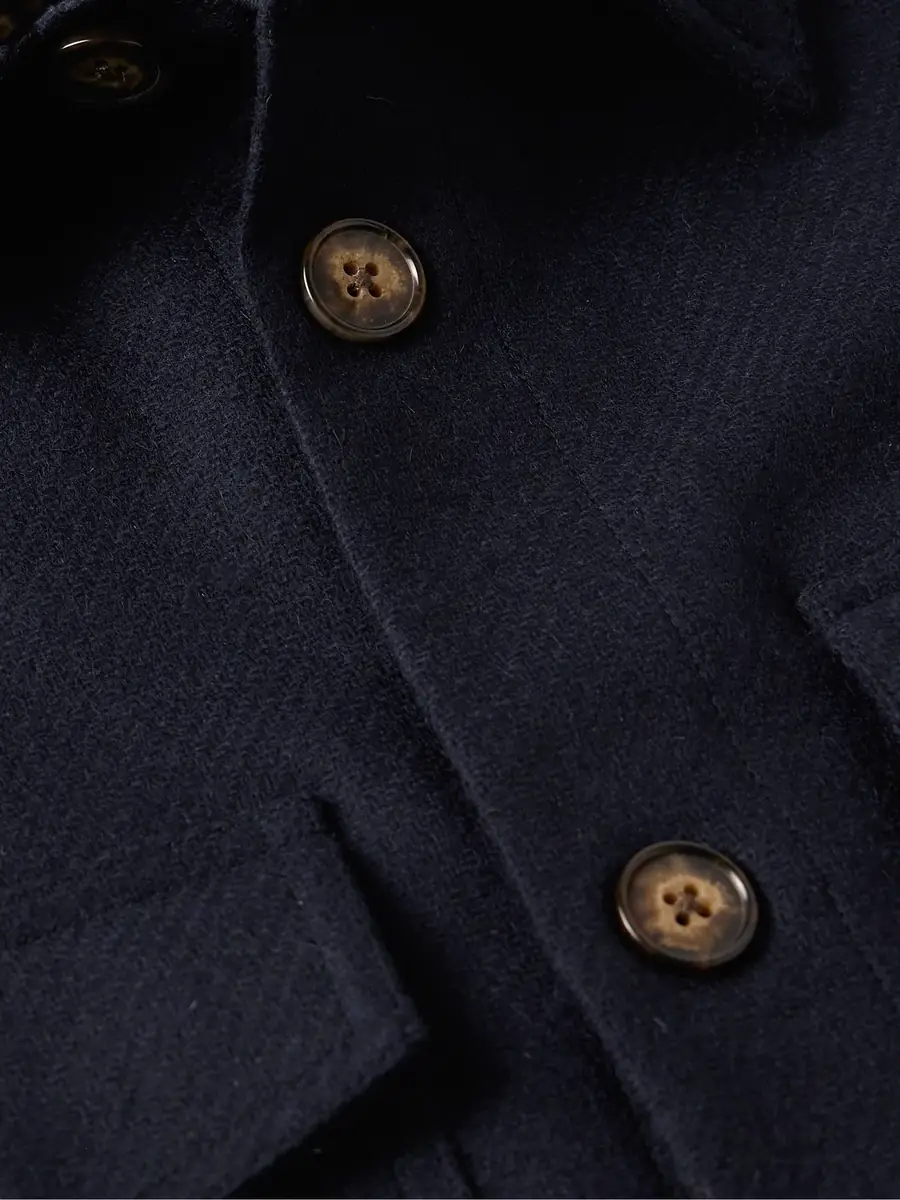 Portuguese Flannel Wool-Tweed Overshirt - Men | Thumbnail 4 Portuguese Flannel Wool-Tweed Overshirt - Men | Thumbnail 4