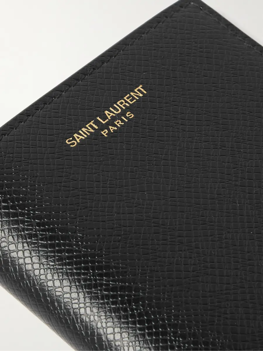 Saint Laurent Upcycled Cross-Grain Leather Bifold Wallet - Men | Thumbnail 3 Saint Laurent Upcycled Cross-Grain Leather Bifold Wallet - Men | Thumbnail 3