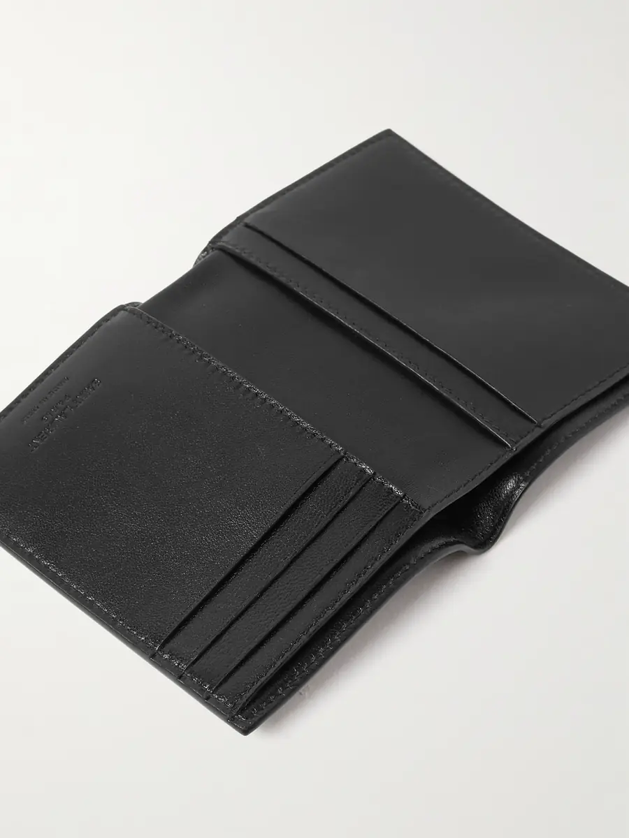 Saint Laurent Upcycled Cross-Grain Leather Bifold Wallet - Men | Thumbnail 4 Saint Laurent Upcycled Cross-Grain Leather Bifold Wallet - Men | Thumbnail 4