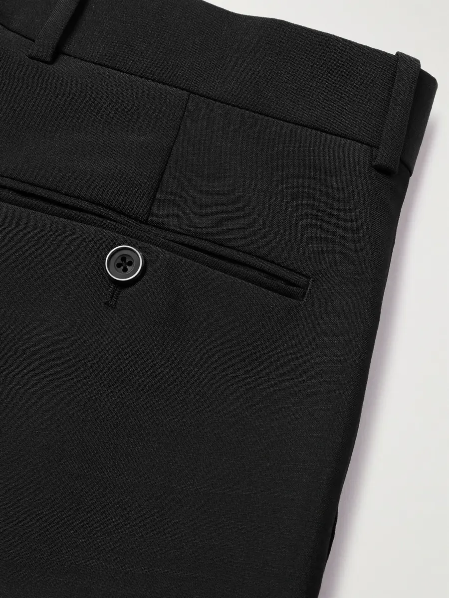 Alexander McQueen Slim-Fit Pleated Wool and Mohair-Blend Suit Trousers - Men | Thumbnail 4