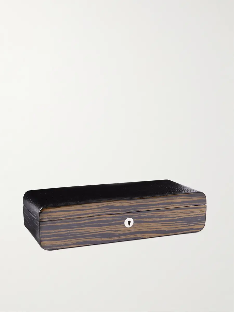 Rapport London Mayfair Wood 5-Piece Watch Box - Men | Thumbnail 2 Rapport London Mayfair Wood 5-Piece Watch Box - Men | Thumbnail 2