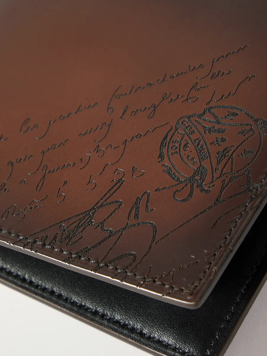Berluti Figure Scritto Venezia Leather Bifold Wallet with Money Clip - Men | Thumbnail 3 Berluti Figure Scritto Venezia Leather Bifold Wallet with Money Clip - Men | Thumbnail 3