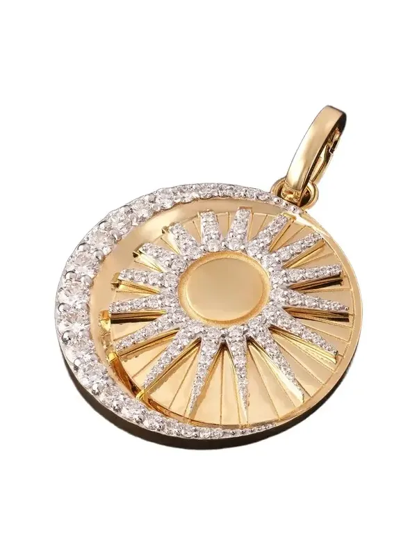 Balance 18-Karat Gold Diamond Pendant - Men Balance 18-Karat Gold Diamond Pendant - Men