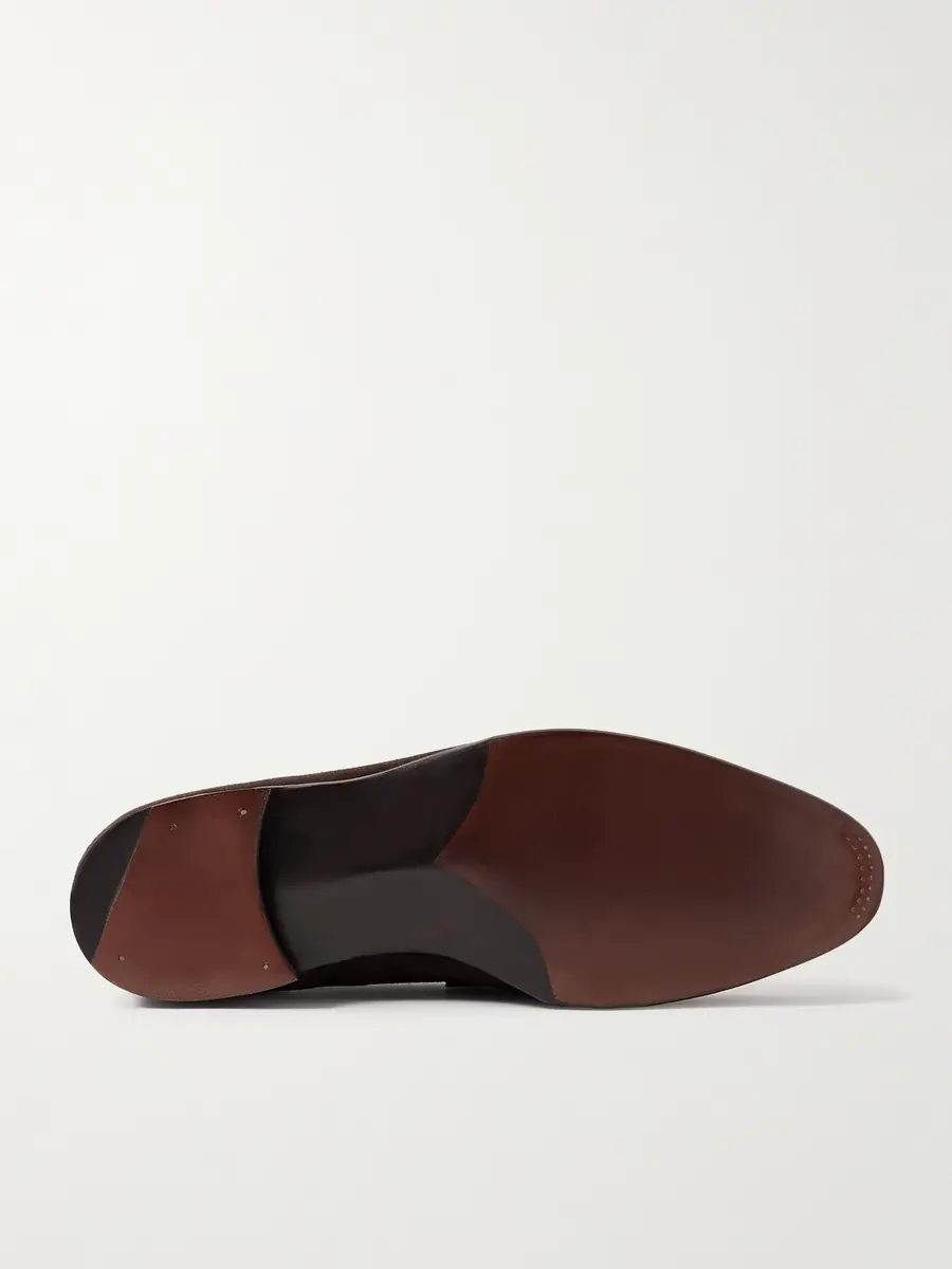 George Cleverley Bradley II Suede Penny Loafers - Men | Thumbnail 3