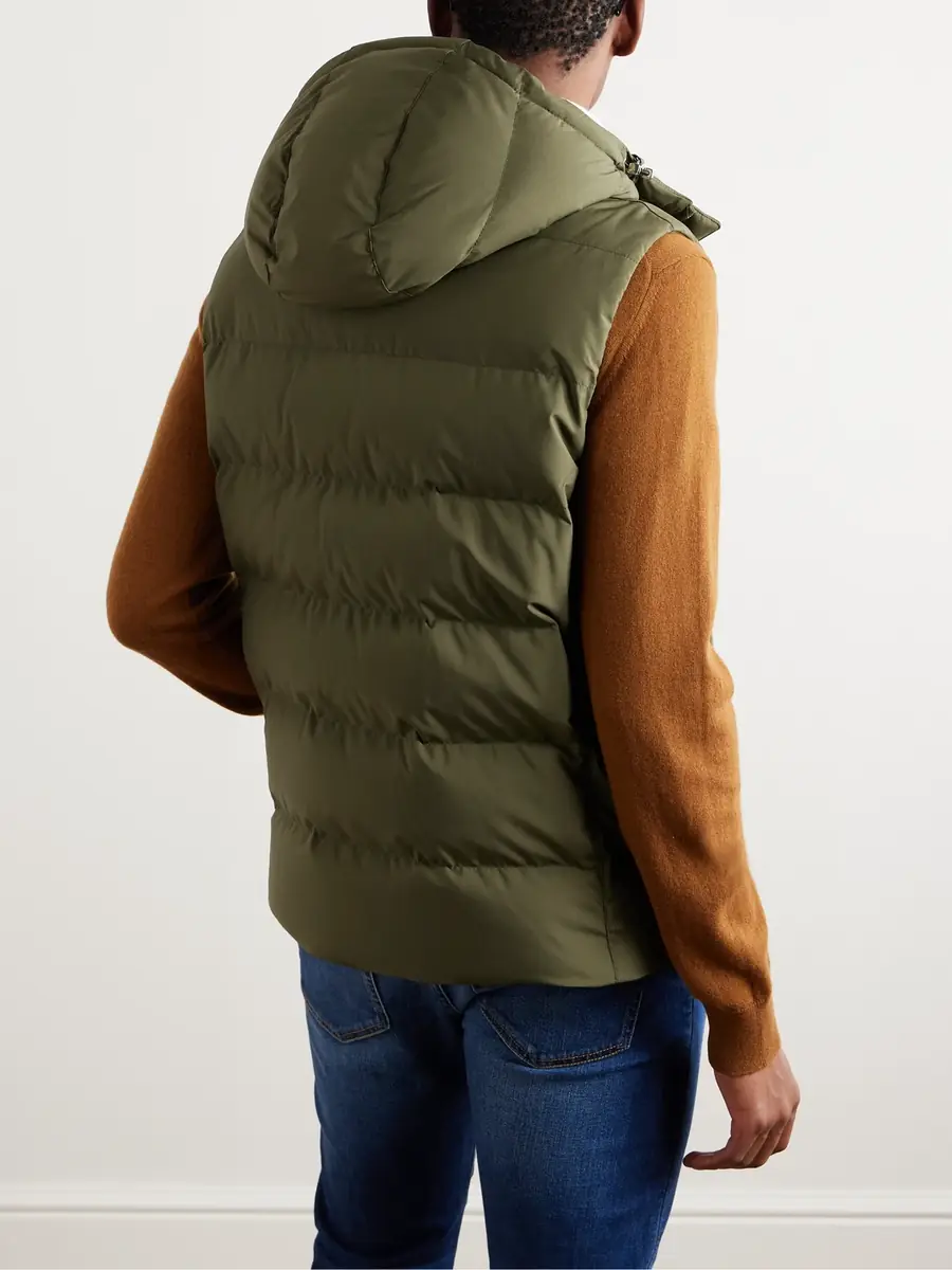 Loro Piana Quilted Padded Shell Hooded Gilet - Men | Thumbnail 3 Loro Piana Quilted Padded Shell Hooded Gilet - Men | Thumbnail 3