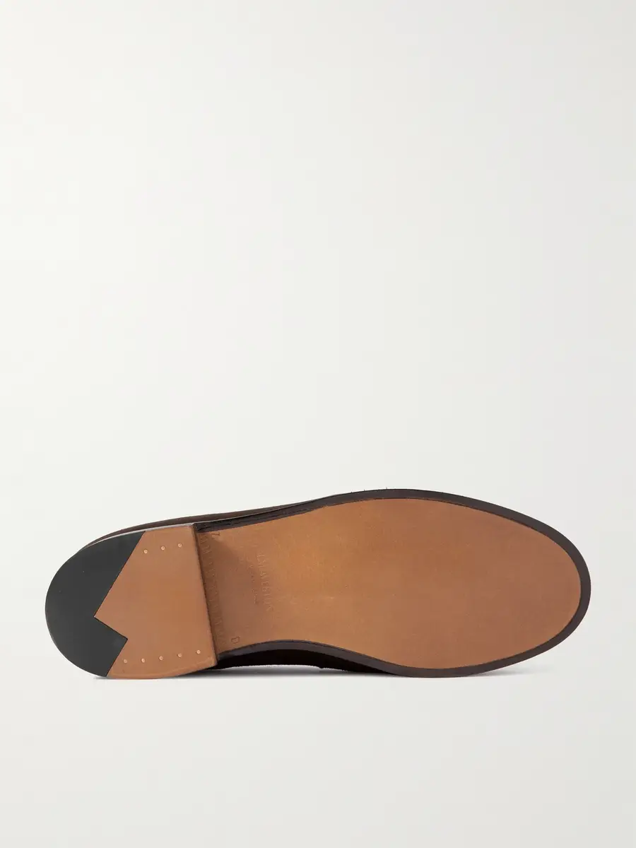J.M. Weston 180 Moccasin Suede Penny Loafers - Men | Thumbnail 3