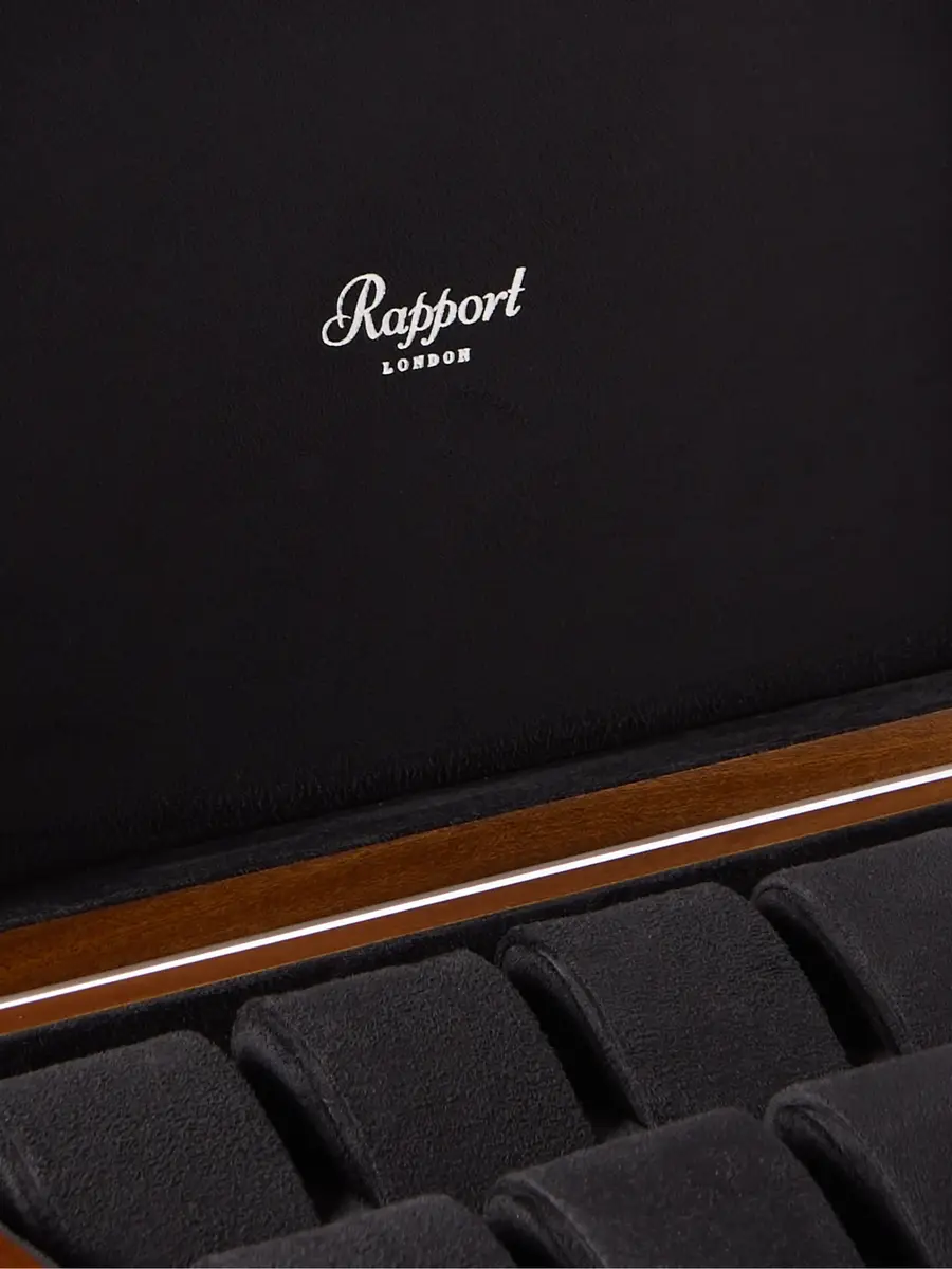 Rapport London Mayfair Wood 10-Piece Watch Box - Men | Thumbnail 4 Rapport London Mayfair Wood 10-Piece Watch Box - Men | Thumbnail 4