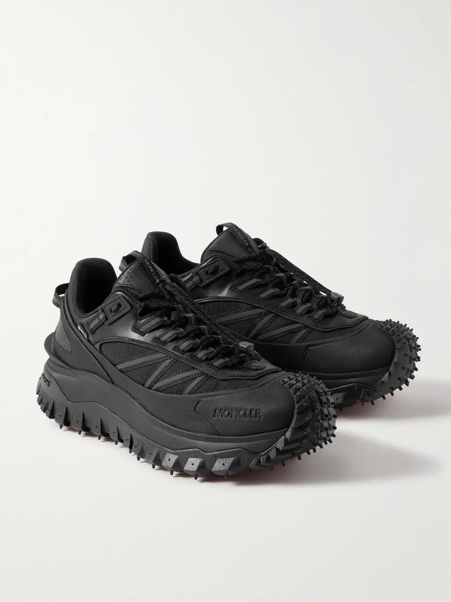 Moncler Trailgrip GTX Leather-Trimmed Ripstop and Canvas Sneakers - Men | Thumbnail 4 Moncler Trailgrip GTX Leather-Trimmed Ripstop and Canvas Sneakers - Men | Thumbnail 4