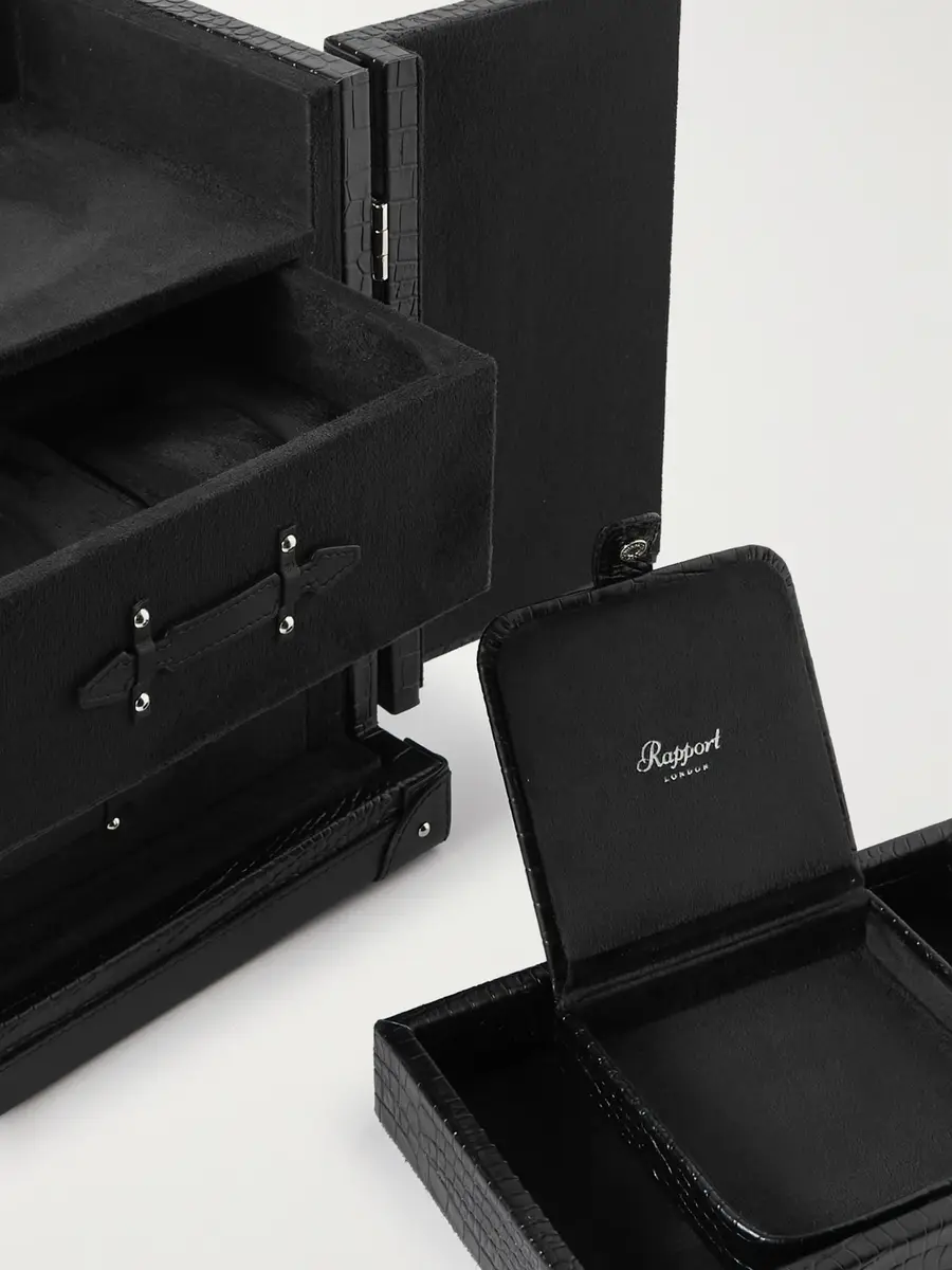 Rapport London Brompton Croc-Effect Leather Accessory Trunk - Men | Thumbnail 4 Rapport London Brompton Croc-Effect Leather Accessory Trunk - Men | Thumbnail 4