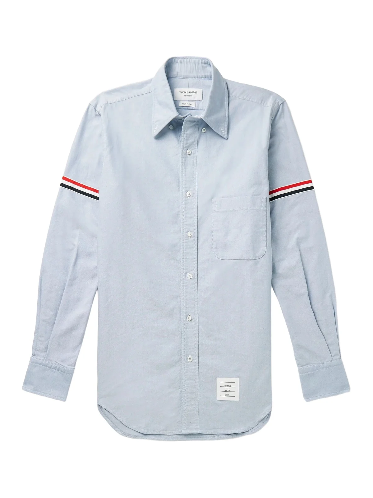 Button-Down Collar Grosgrain-Trimmed Cotton Oxford Shirt - Men
