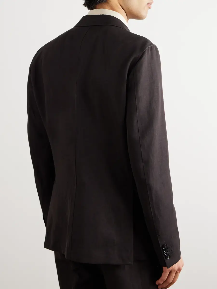 Zegna Slim-Fit Wool and Linen-Blend Suit Jacket - Men | Thumbnail 3 Zegna Slim-Fit Wool and Linen-Blend Suit Jacket - Men | Thumbnail 3