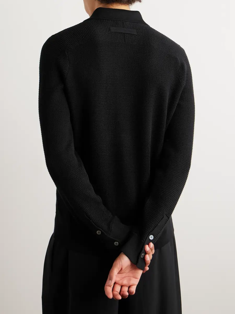 Zegna Slim-Fit Cotton and Silk-Blend Polo Shirt - Men | Thumbnail 3 Zegna Slim-Fit Cotton and Silk-Blend Polo Shirt - Men | Thumbnail 3