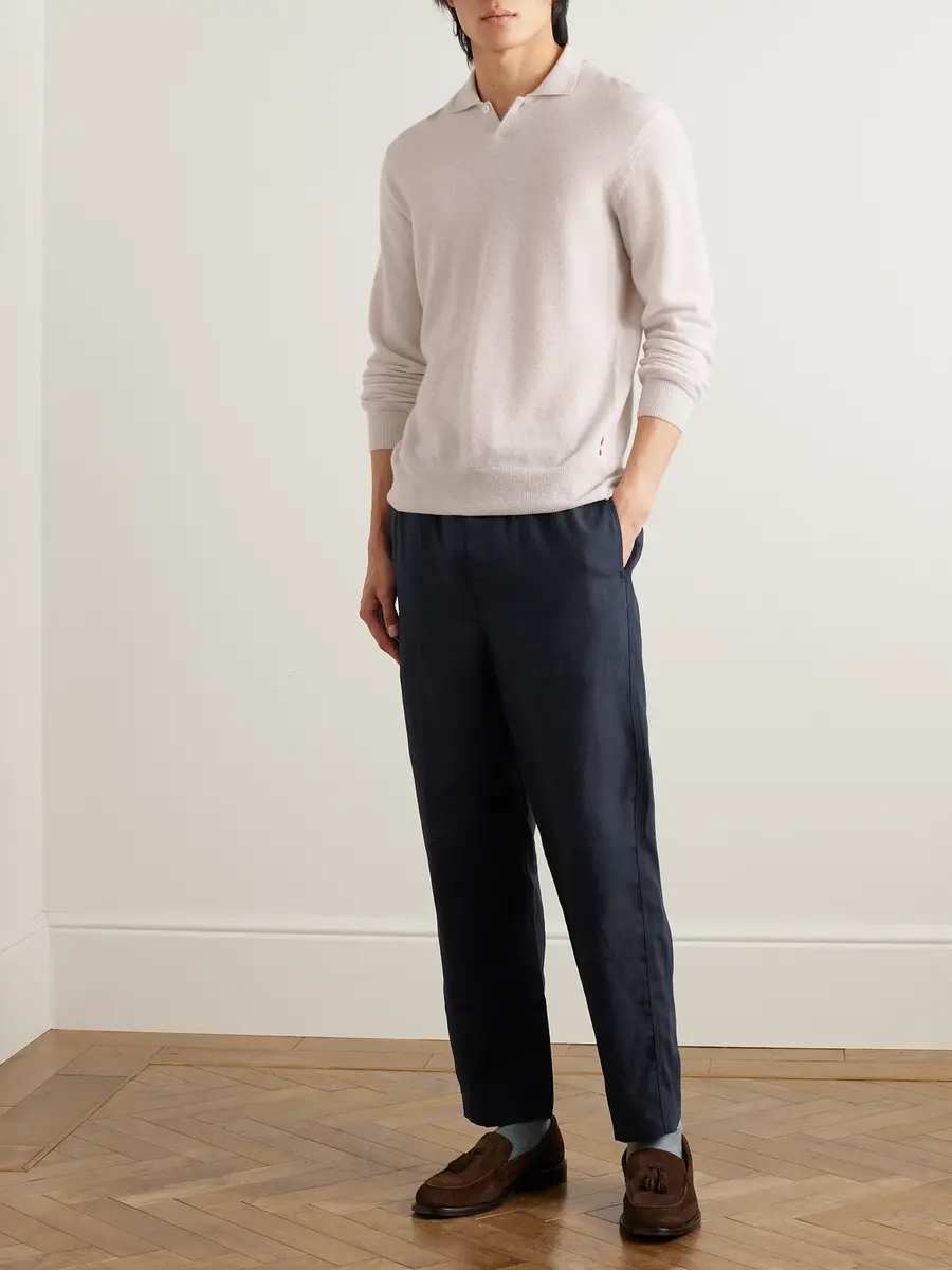 Orlebar Brown Alex Tapered Linen Drawstring Trousers - Men | Thumbnail 2