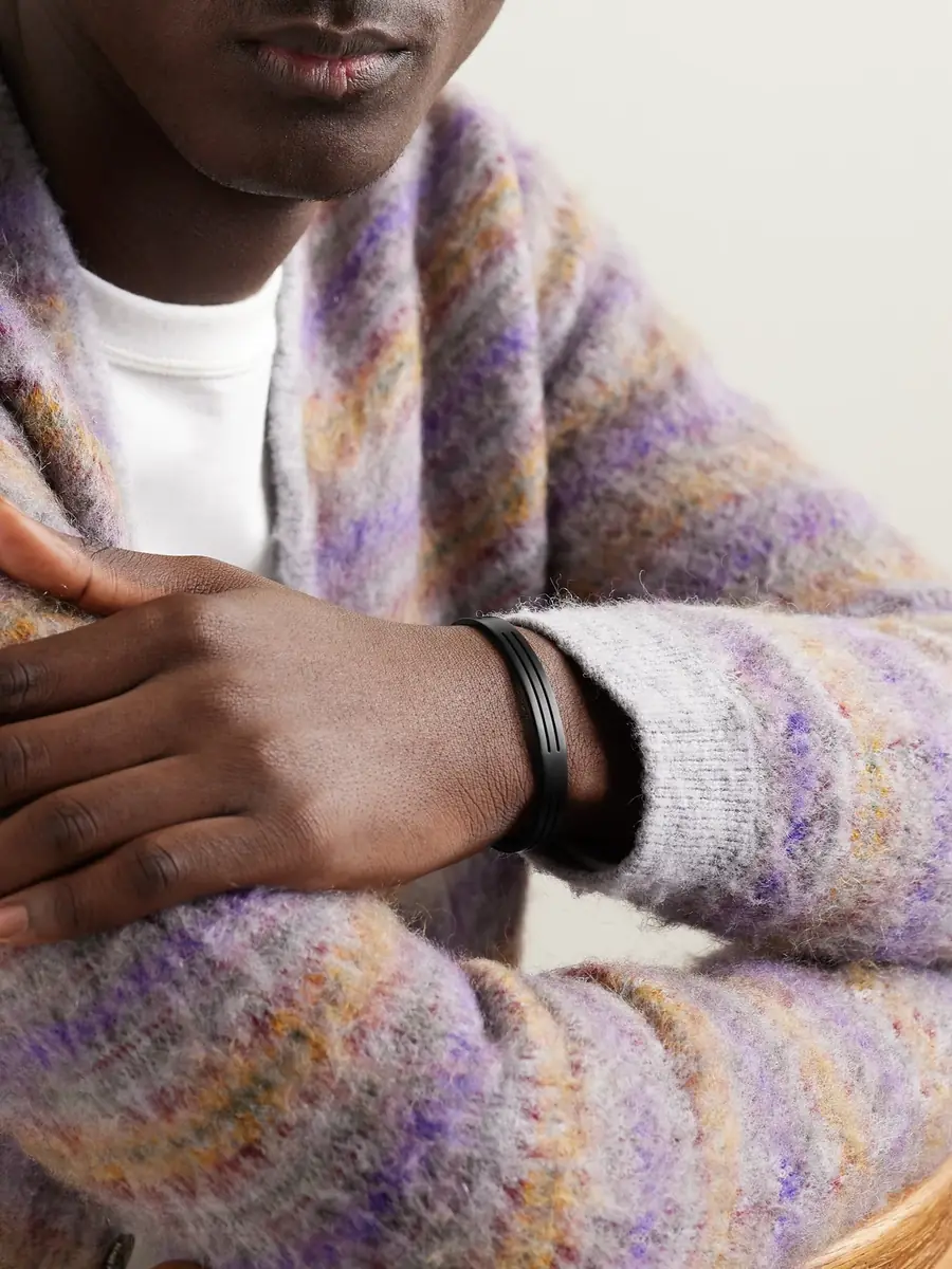 LE GRAMME 8g Punched Ribbon Recycled-Titanium Cuff - Men | Thumbnail 2