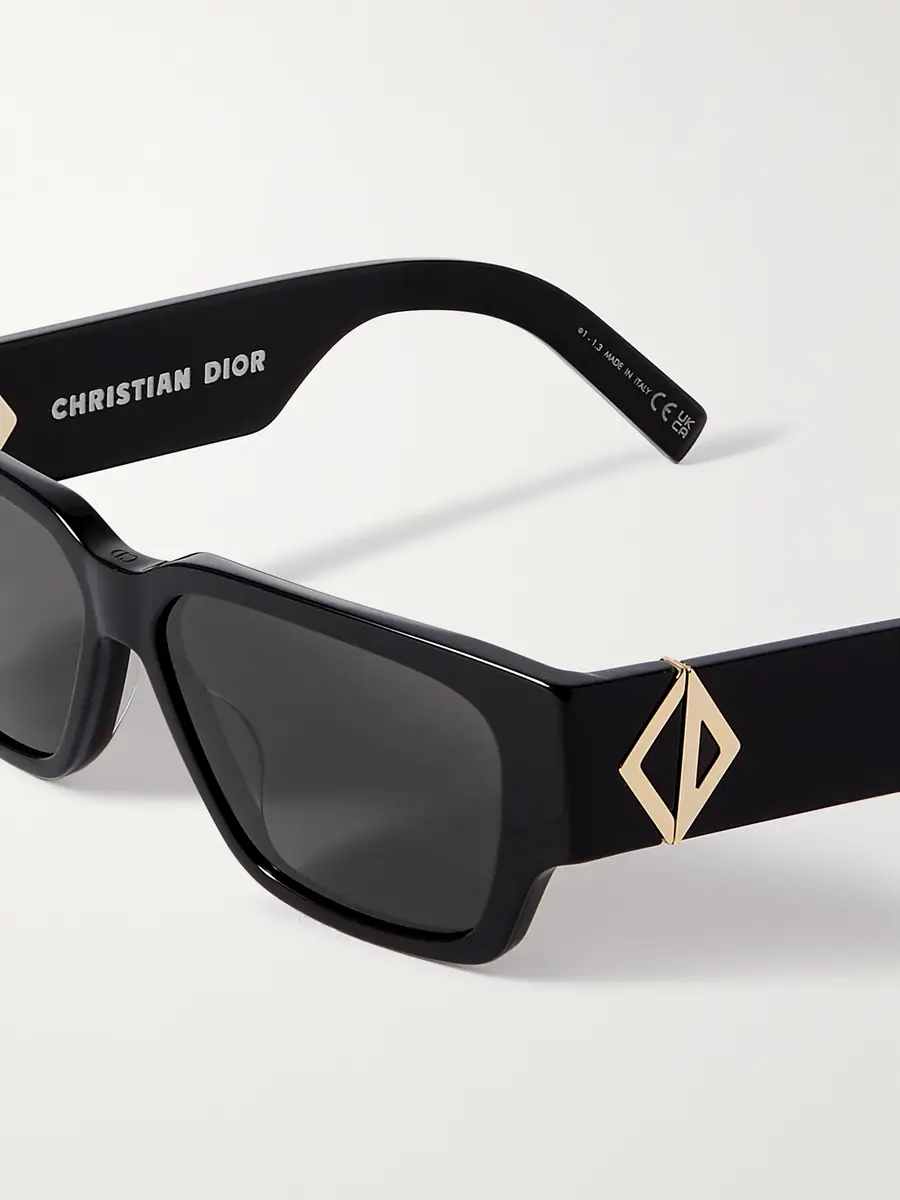 DIOR Eyewear CD Diamond S5I Geometric Acetate and Silver-Tone Sunglasses - Men | Thumbnail 3 DIOR Eyewear CD Diamond S5I Geometric Acetate and Silver-Tone Sunglasses - Men | Thumbnail 3