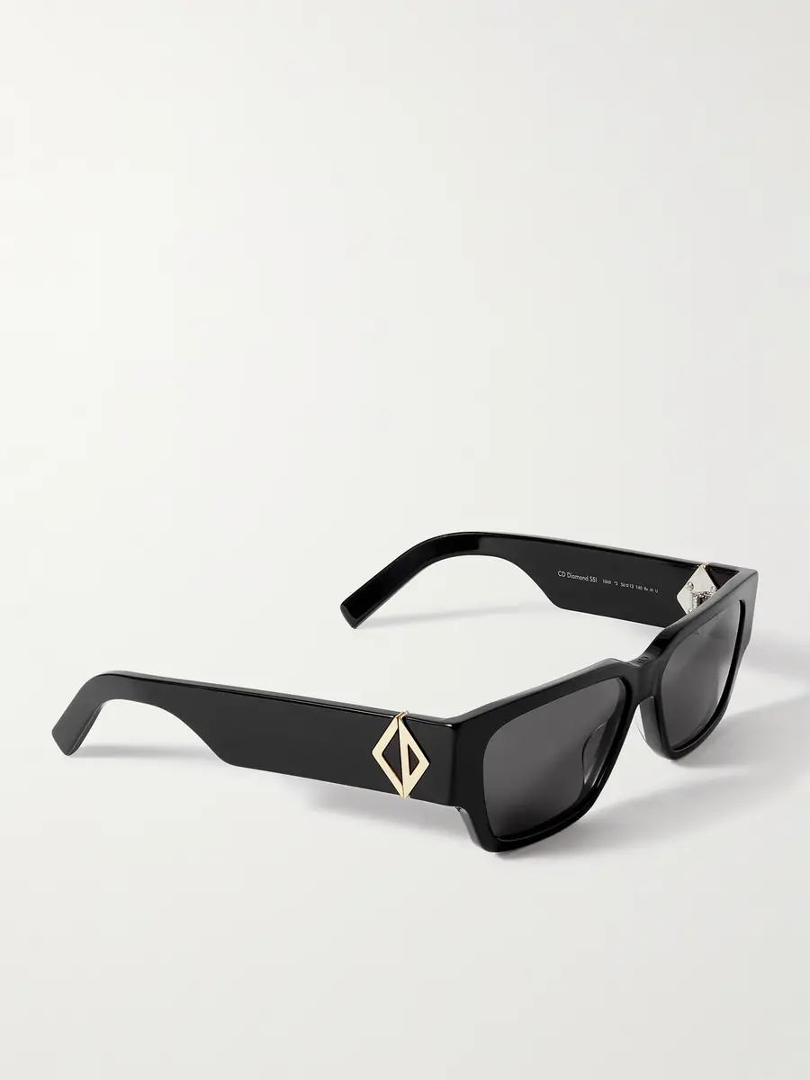 DIOR Eyewear CD Diamond S5I Geometric Acetate and Silver-Tone Sunglasses - Men | Thumbnail 4 DIOR Eyewear CD Diamond S5I Geometric Acetate and Silver-Tone Sunglasses - Men | Thumbnail 4