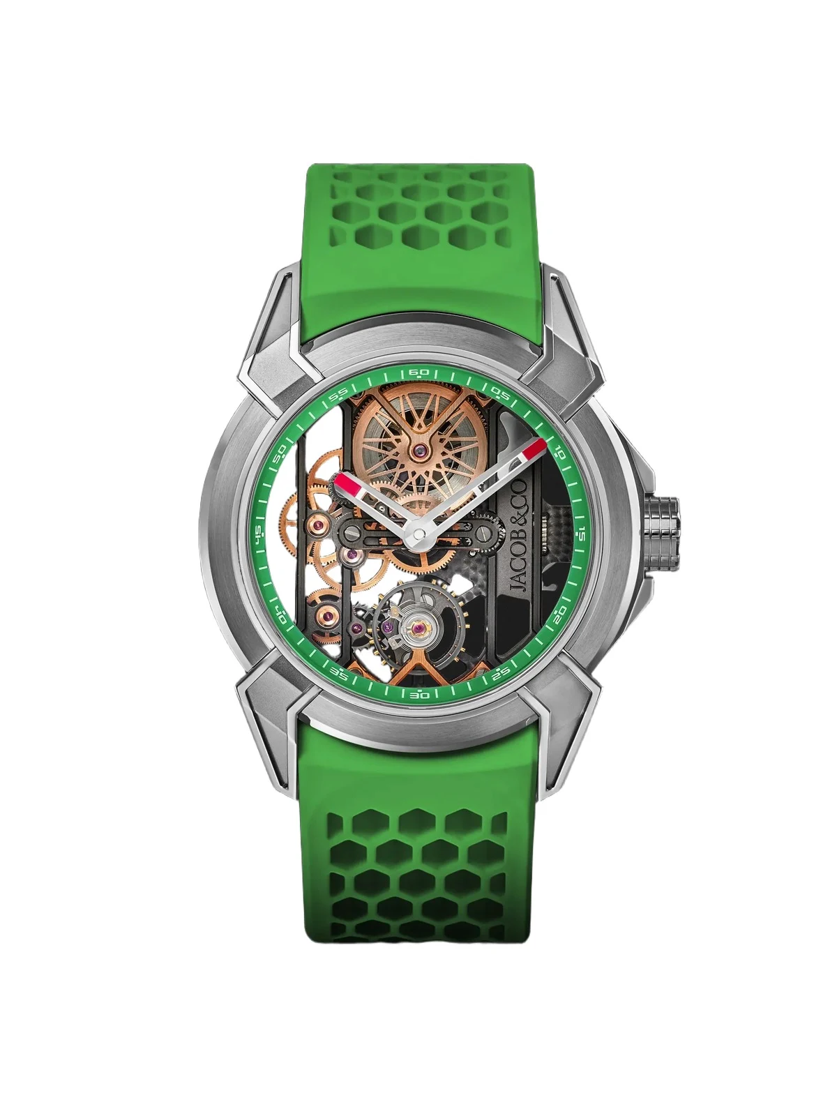 Jacob & Co. Epic X Limited Edition Hand-Wound Skeleton Chronograph Titanium Watch, Ref. EX110.20.AA.AC.ABRUA - Men
