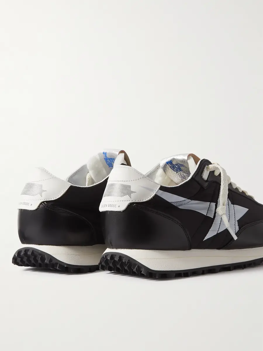 Golden Goose Marathon Leather-Trimmed Nylon Sneakers - Men | Thumbnail 5 Golden Goose Marathon Leather-Trimmed Nylon Sneakers - Men | Thumbnail 5