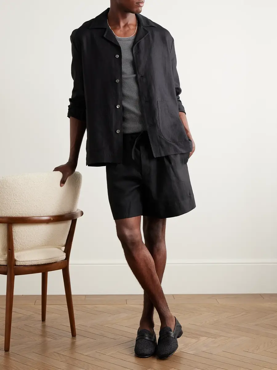 Stòffa Linen-Twill Shorts - Men | Thumbnail 2 Stòffa Linen-Twill Shorts - Men | Thumbnail 2