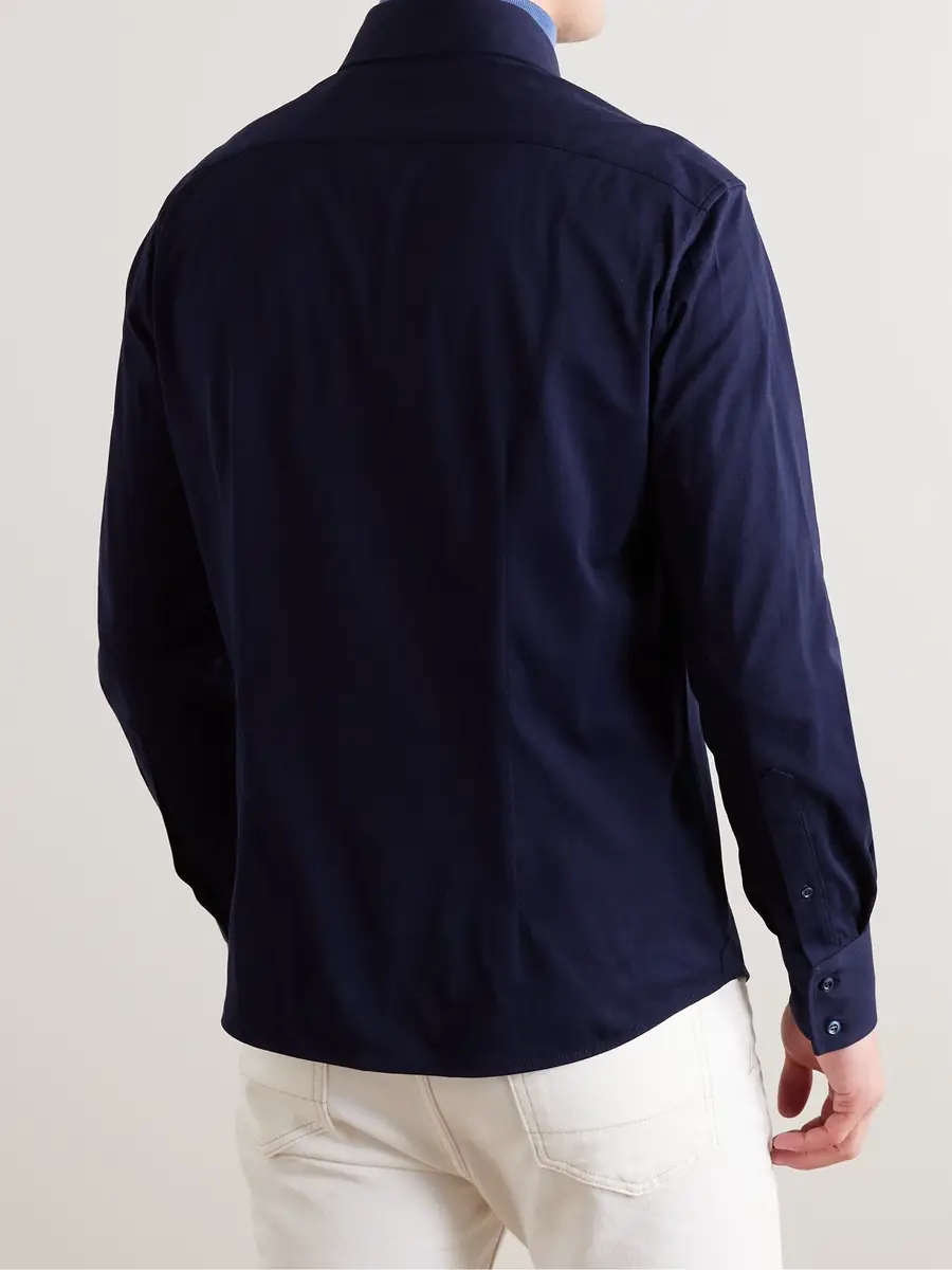 Brunello Cucinelli Cotton-Jersey Shirt - Men | Thumbnail 4 Brunello Cucinelli Cotton-Jersey Shirt - Men | Thumbnail 4