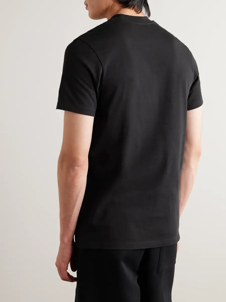 Moncler Logo-Appliquéd Cotton-Jersey T-Shirt - Men | Thumbnail 3